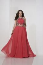 Tiffany Homecoming - 16321 Embellished Halter Neck A-line Gown