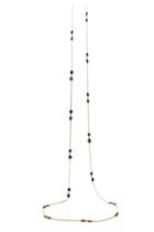 Tresor Collection - Blue Sapphire Smooth Long Necklace In 18k Yellow Gold 8829950417