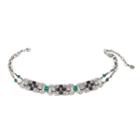 Ben-amun - Velvet Glamour Crystal Choker Necklace