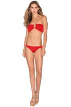 Caffe Swimwear - Bandeau Bikini In Red