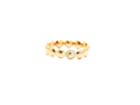 Tresor Collection - Lente Ring With Diamond Detail In 18k Yellow Gold