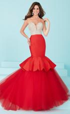 Tiffany Homecoming - Captivating Rhinestone And Crystal Beaded Deep Sweetheart Mermaid Dress 16217