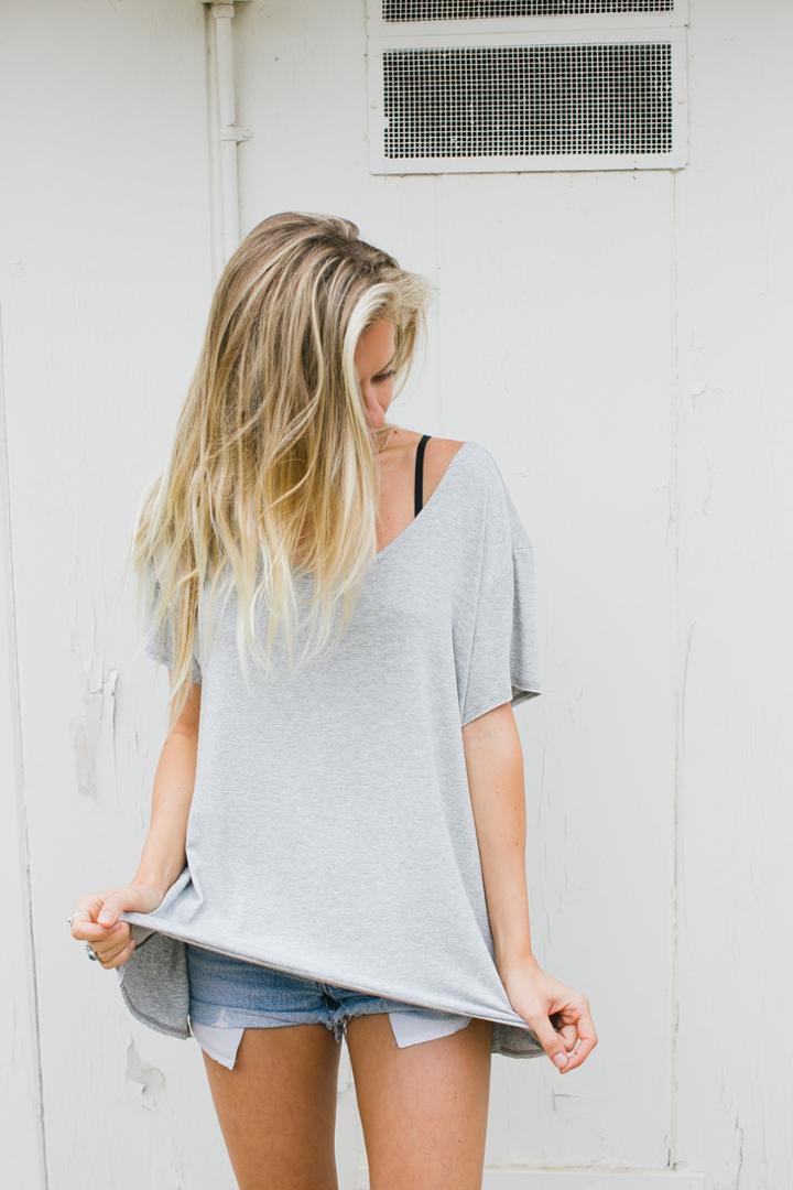Joah Brown - Swing Tee In Heather Grey