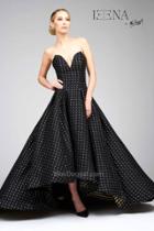 Ieena For Mac Duggal - 8816 Bustier Dress In Black Gold