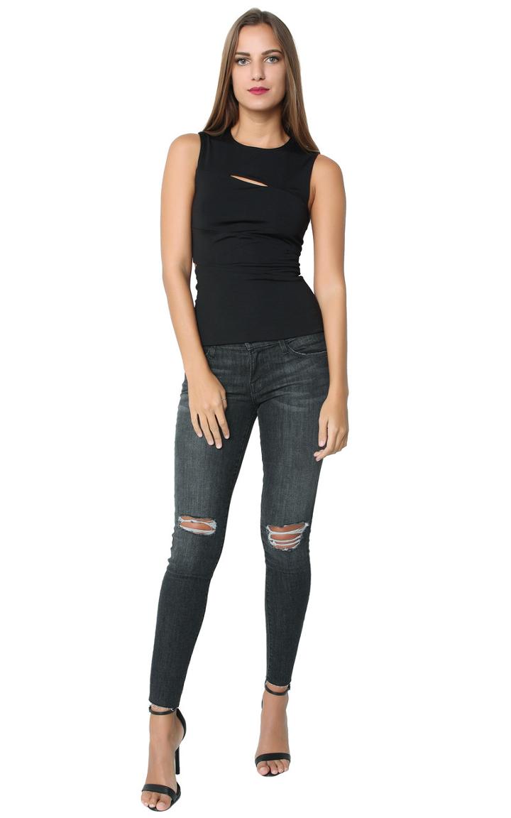 T By Alexander Wang - Slit Sleeveless Top
