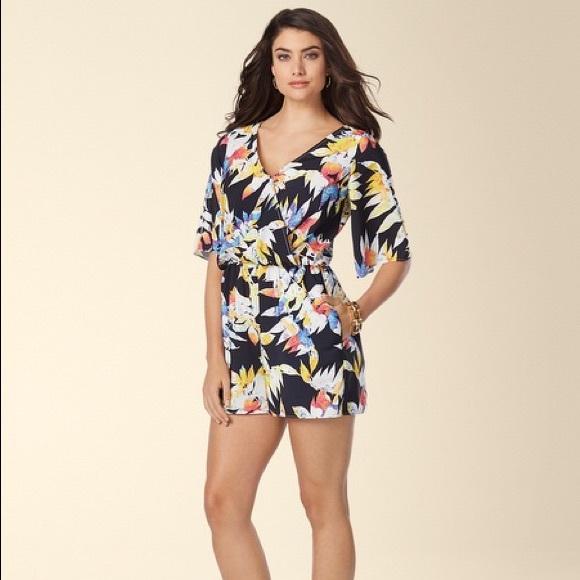Muse - M2988m Tropical Dolman Romper