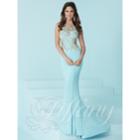 Tiffany Designs - Svelte Embellished Long Evening Gown With Cutouts 16252