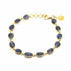 Tresor Collection - 18k Yellow Gold Bracelet With Blue Sapphire