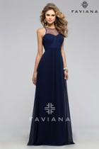 Faviana - Humble Ruched Chiffon Dress With Illusion Sweetheart Neckline 7774e