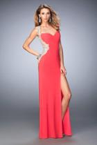 La Femme - 21518 Lace Sweetheart Sheath Dress