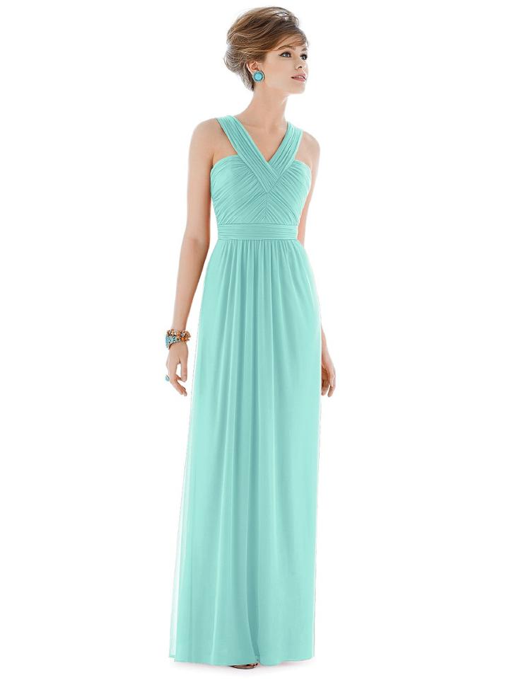 Alfred Sung - D678 Bridesmaid Dress In Coastal