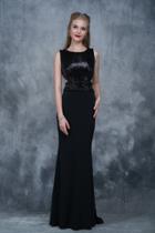 Nina Canacci - 2155 Sleeveless Sequined Sheath Gown