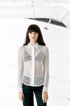 Again Collection - Graham Lace Blouse In White