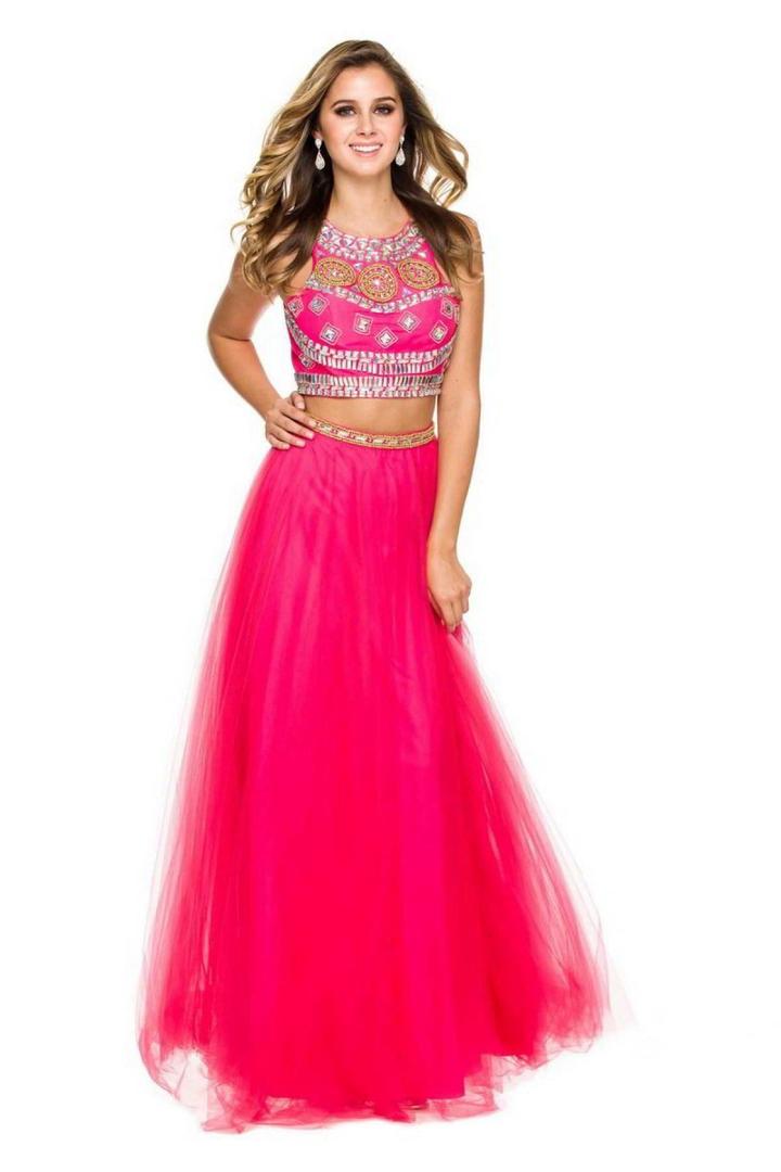 Nox Anabel - 8162 Two Piece Jeweled A-line Dress