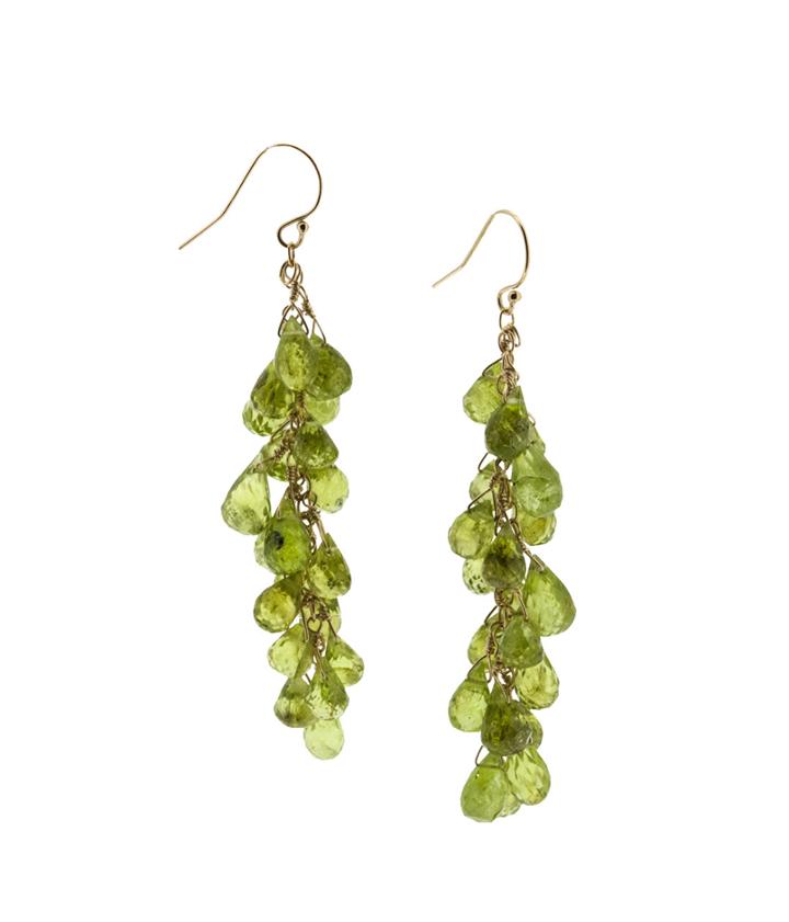 Lori Kaplan Jewelry - Faceted Peridot Waterfall Earrings