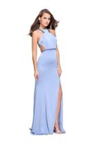 La Femme Gigi - 26129 Beaded High Neck Fitted Jersey Gown