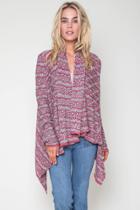 Goddis - Sara Jane Textured Knit Sweater In Sunfish