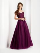 Clarisse - 3553 Embellished Off-shoulder Ballgown