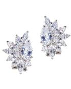 Cz By Kenneth Jay Lane - Pear And Marquise Cluster Earrings