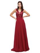 Dancing Queen - Deep Illusion Sweetheart Neck Prom Dress With Lace Bodice 9792
