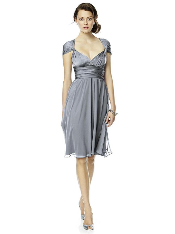 Dessy Collection - Luxtwist1 Dress In Platinum