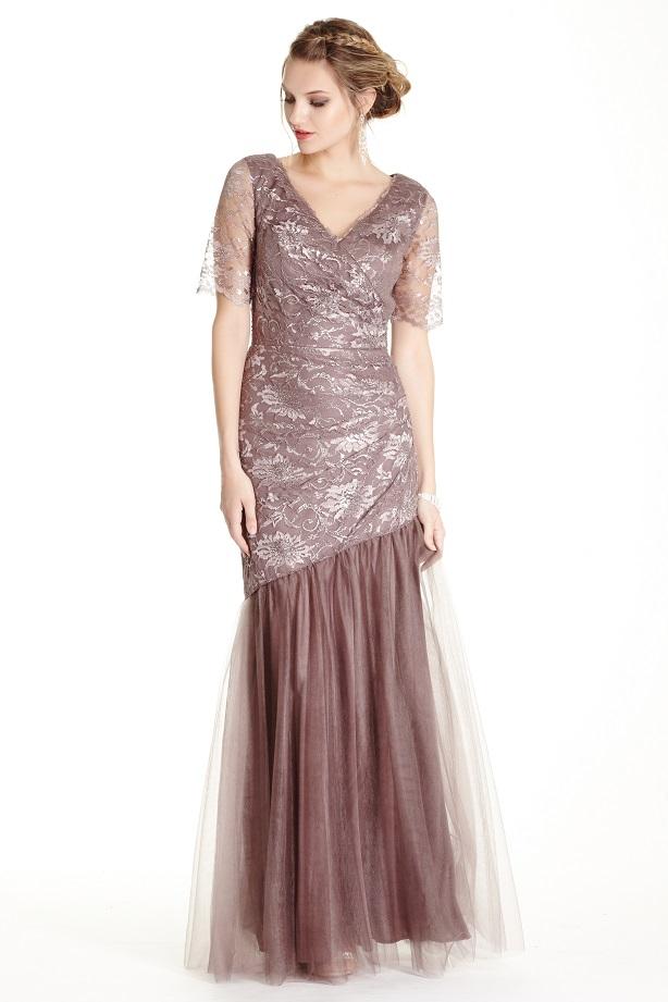 Aspeed - L1748 Embellished V-neck Trumpet Evening Dress