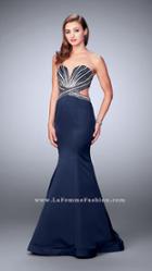 La Femme - Ornate Interweaved Sweetheart Mermaid Long Evening Gown 23944