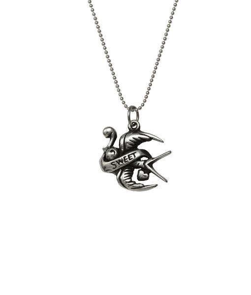 Femme Metale Jewelry - Sweet Swallow Charm Necklace