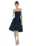 Alfred Sung - D580 Bridesmaid Dress In Midnight