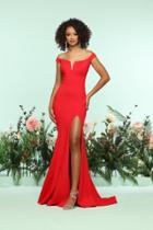 Zoey Grey - 31122 Off Shoulder Embroidered Lace Mermaid Gown