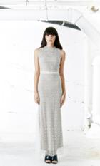Again Collection - Isabel Lace Maxi Dress In White