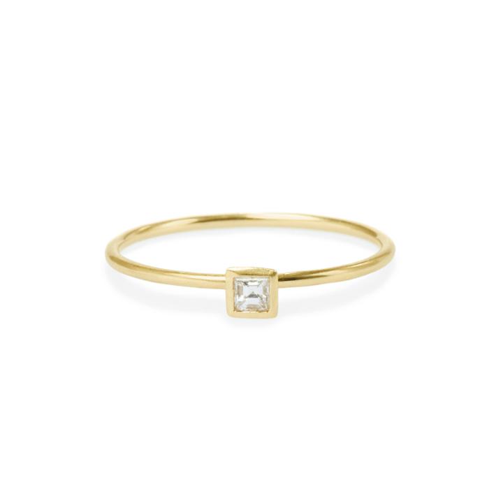 Elizabeth Buenaventura - Square Diamond Friendship Ring