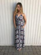 Tysa - Capri Dress In Blue Kaleidoscope Eyes