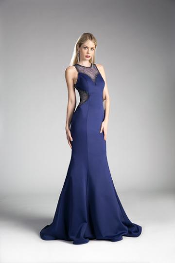 Cinderella Divine - Sheer Seamed Fitted Mermaid Dress