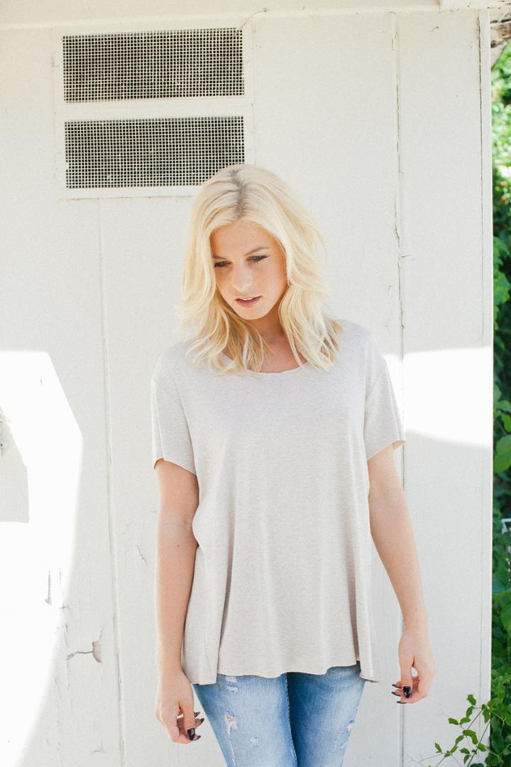 Joah Brown - Swing Tee In Oatmeal