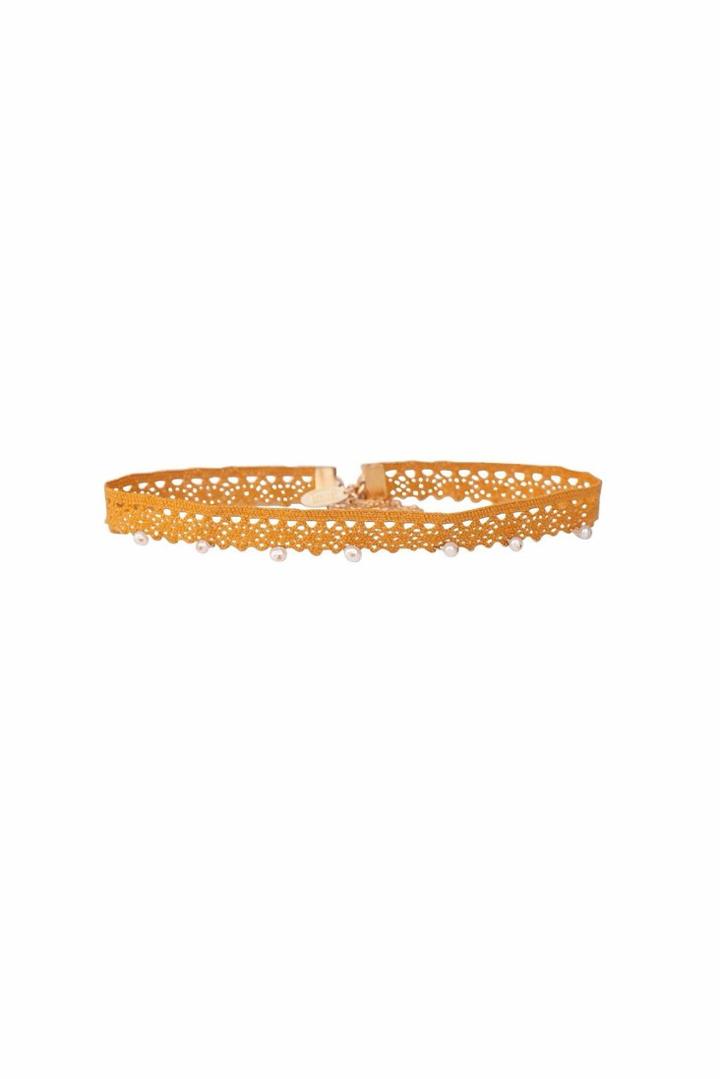 Heather Gardner - Aster Lace Chocker With Pearls