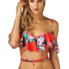 Montce Swim - Red Floral La Caletta Top