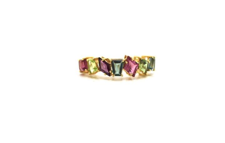 Tresor Collection - Mulicolor Tourmaline Ring In 18k Yellow Gold