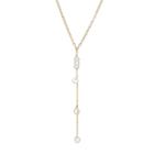 Ashley Schenkein Jewelry - Marquis Oxidized Silver Y-drop Necklace