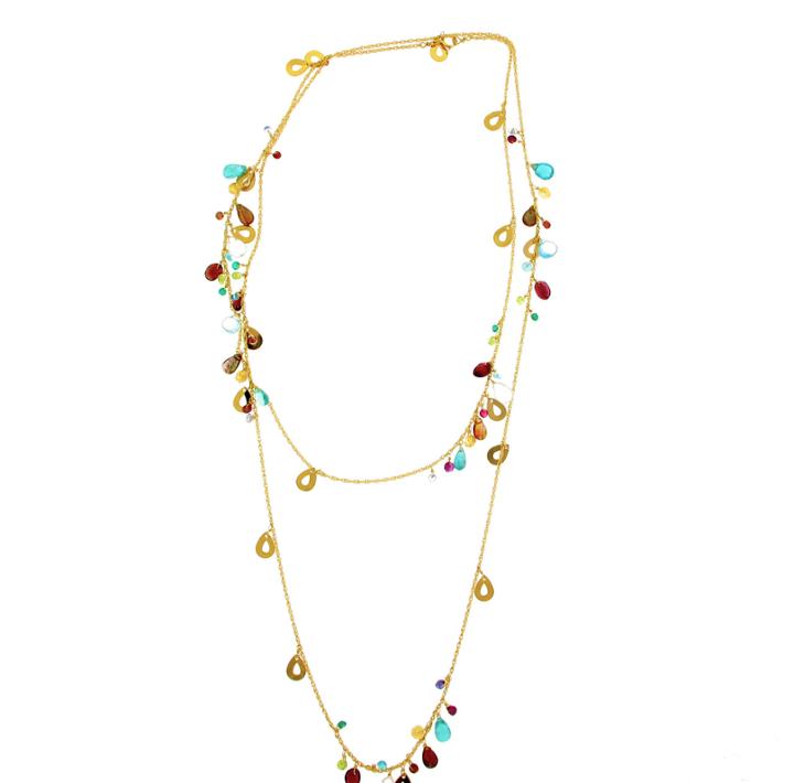 Mabel Chong - Long Mixed Gem Necklace