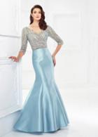 Montage By Mon Cheri - 118988 Illusion Neckline Mikado Mermaid Gown
