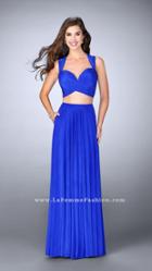 La Femme - Charming Sleeveless V-neck Two-piece Long Dress 23940