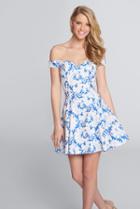 Ellie Wilde - Ew21749s Off-shoulder Homecoming Dress
