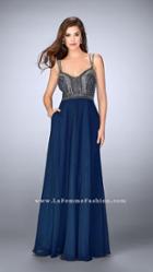 Gigi - Alluring Embellished Sweetheart Cutout Long Evening Gown 24121