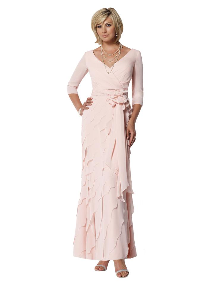 Cameron Blake - V-neck Chiffon A-line Dress 112649 - 1 Pc Periwinkle In Size 10 Available