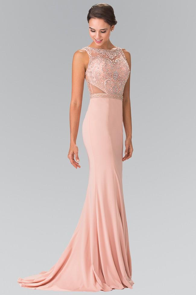 Elizabeth K - Sleeveless Beaded Long Dress Gl2267
