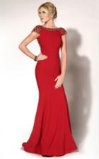 Mnm Couture - C1203 Embellished Bateau Neck Sheath Dress