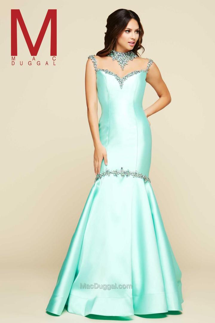 Mac Duggal Prom - 62028 H Aqua