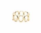 Tresor Collection - Rainbow Moonstone Gemstone Stackable Ring Band In 18k Yellow Gold