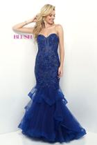 Blush - Sweetheart Tulle Mermaid Dress 11333